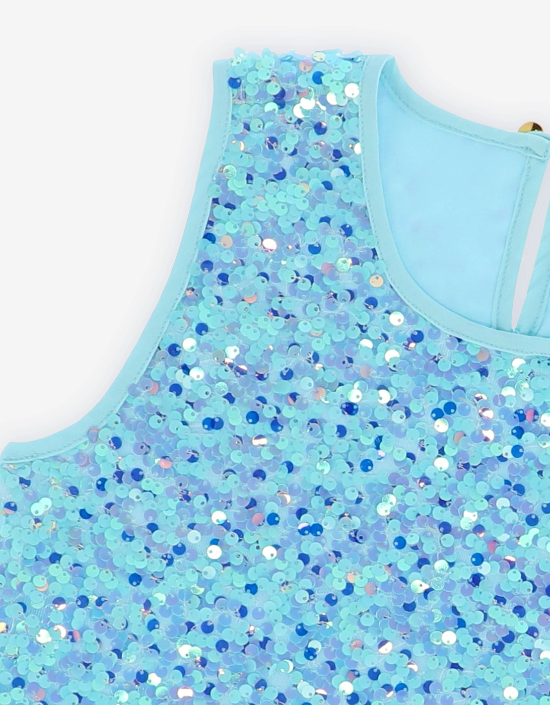 Angels Face Girls Diva Sequin Top in Blue