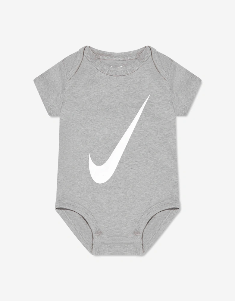 Baby Boys Swoosh 3 Pack Bodysuit Set in Multicolour
