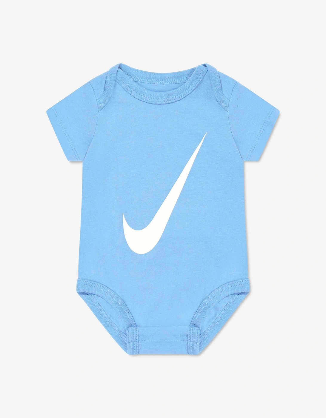 Baby Boys Swoosh 3 Pack Bodysuit Set in Multicolour