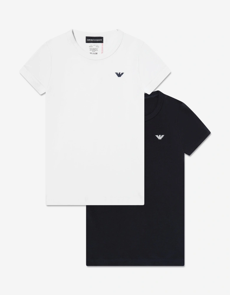 Boys 2 Pack T-Shirt Set in Navy