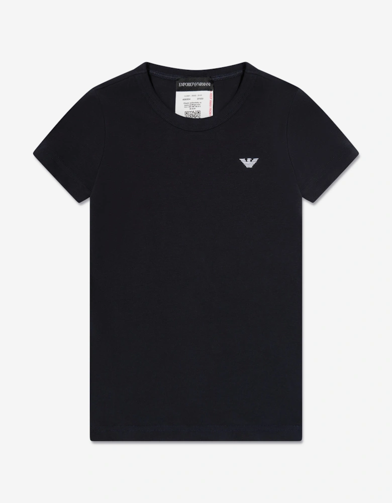 Boys 2 Pack T-Shirt Set in Navy