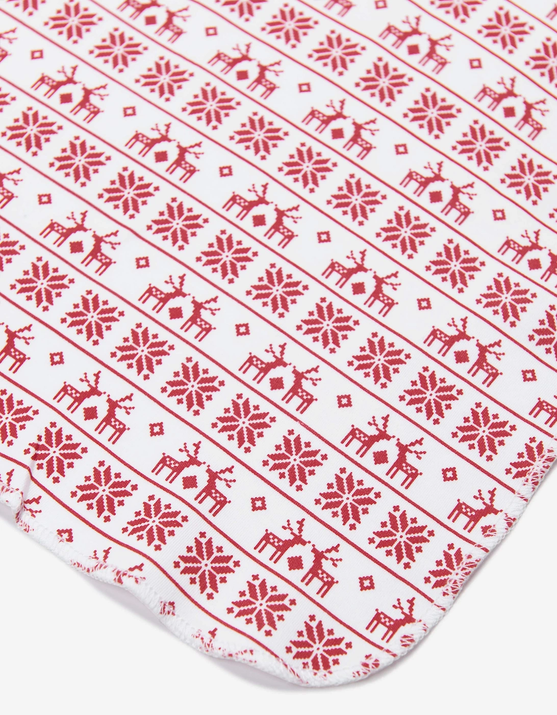 Baby Fair Isle Swaddle Blanket in Red