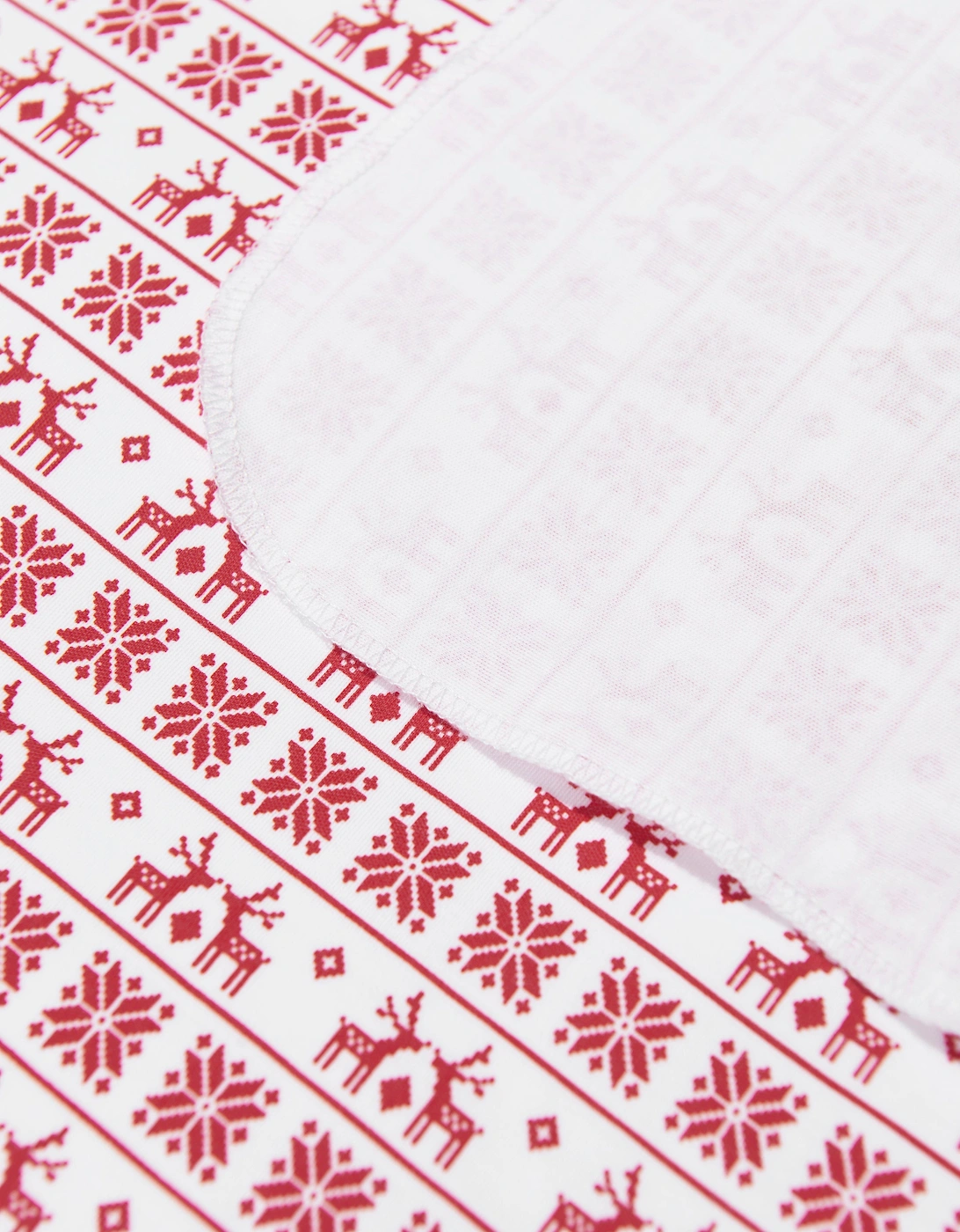 Baby Fair Isle Swaddle Blanket in Red
