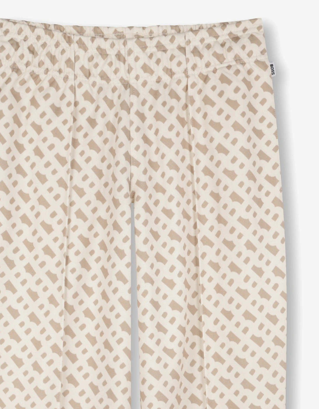 BOSS Boys Monogram Jogging Pants in Beige