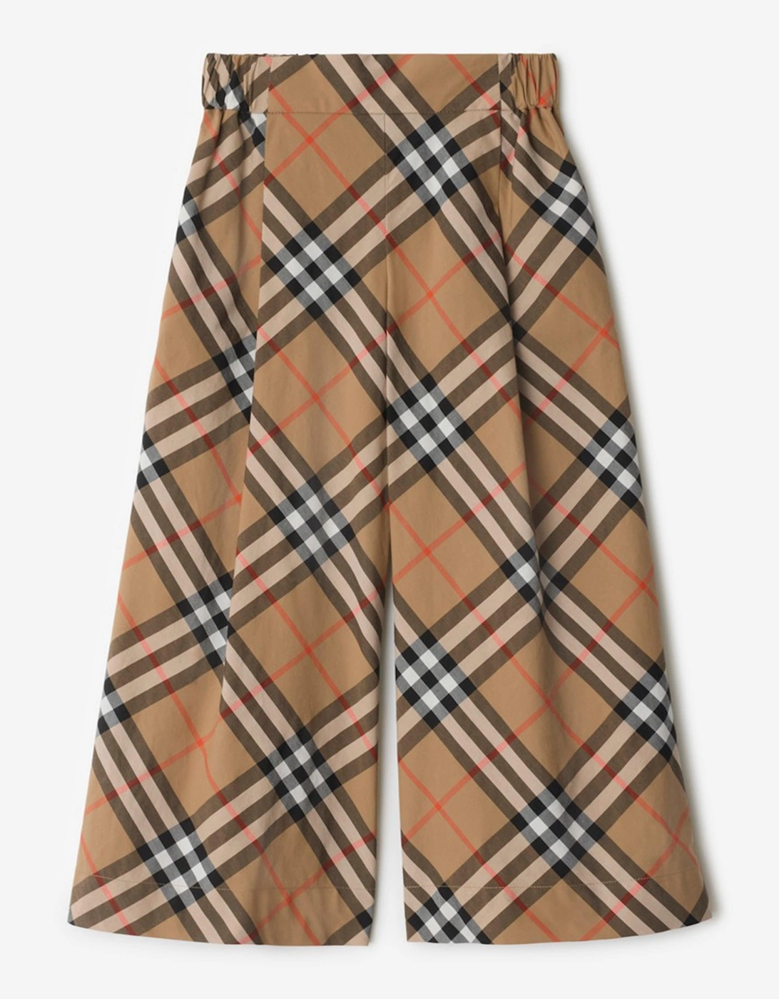 Girls Maya Check Trousers in Beige, 5 of 4