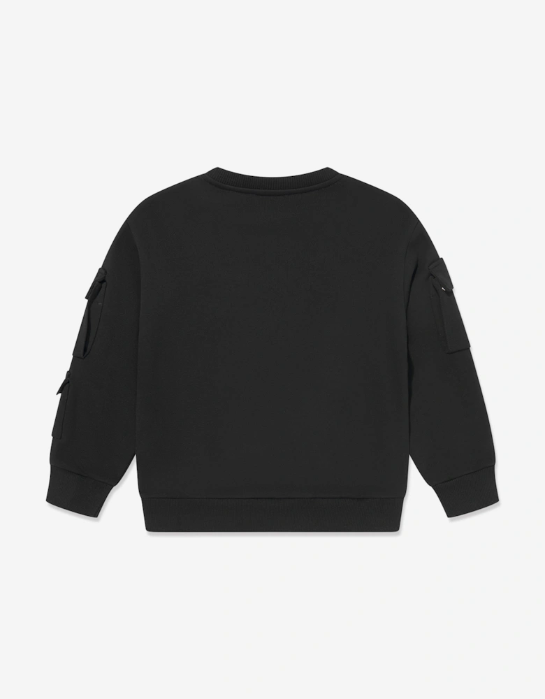 Boys Logo Sweatshirt in Black