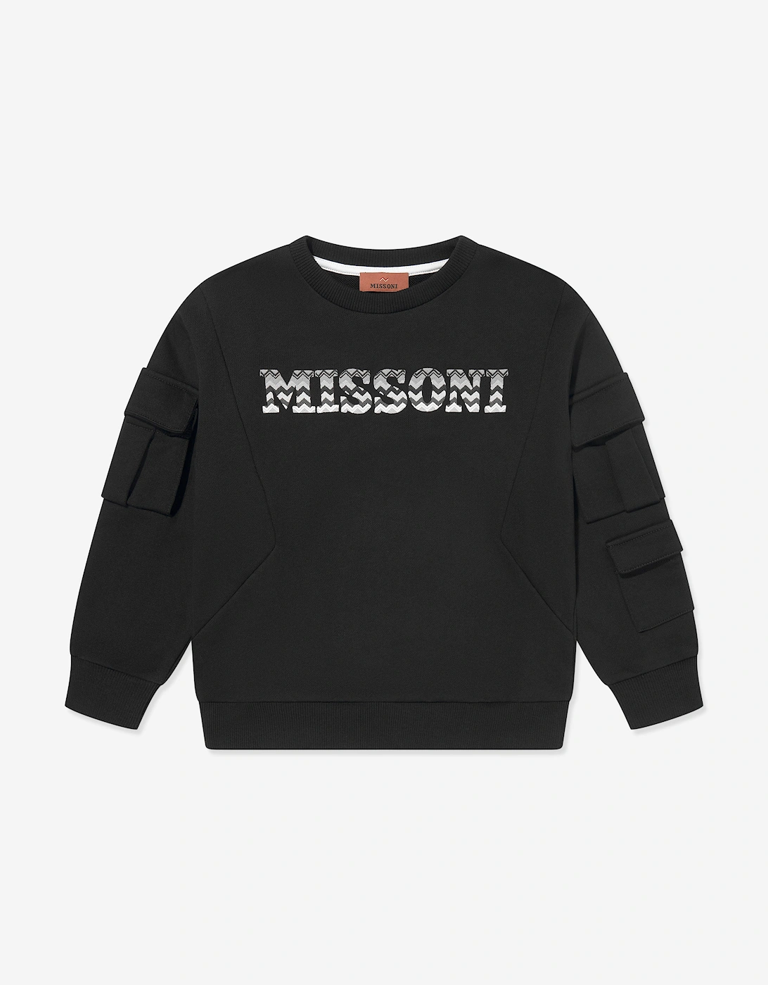 Boys Logo Sweatshirt in Black, 5 of 4