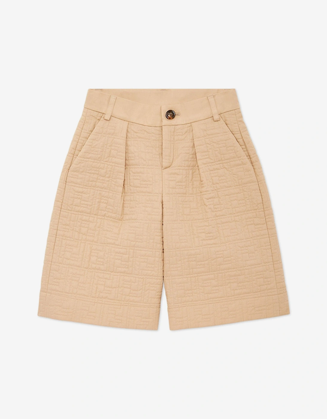 Boys FF Quilted Shorts in Beige, 5 of 4