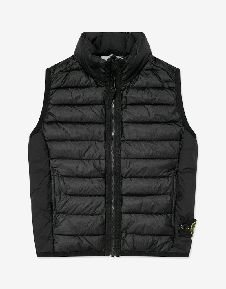 Boys Padded Gilet in Black