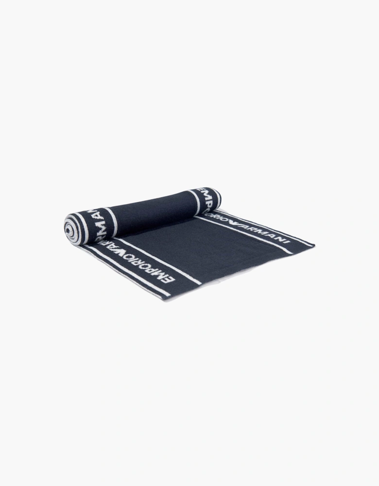 Boys Logo Scarf in Navy