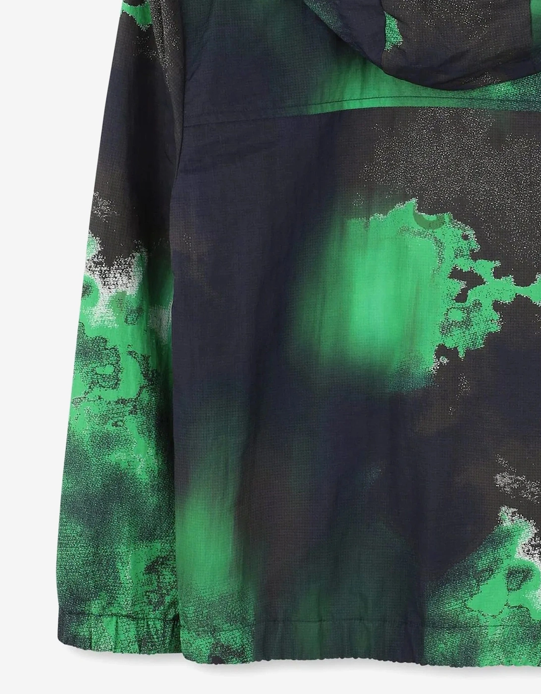 Boys Hooded Windbreaker in Green