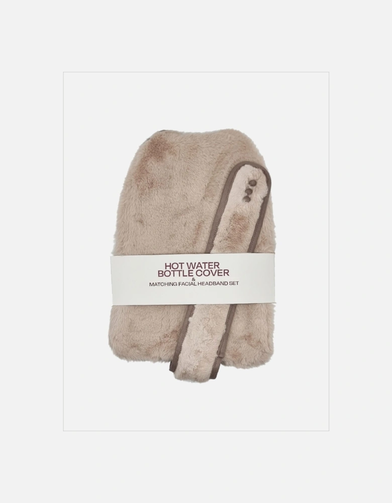 Lincoln Faux Fur Hot Water Bottle and Headband
