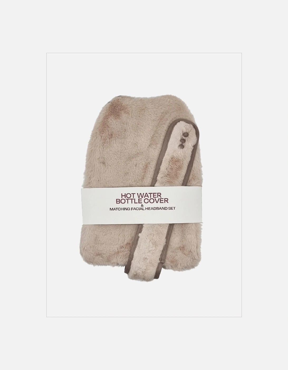 Lincoln Faux Fur Hot Water Bottle and Headband, 3 of 2