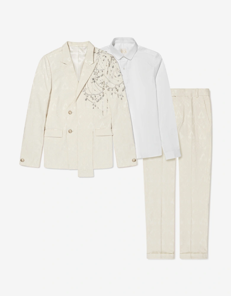 Boys Kevin Suit in Ivory