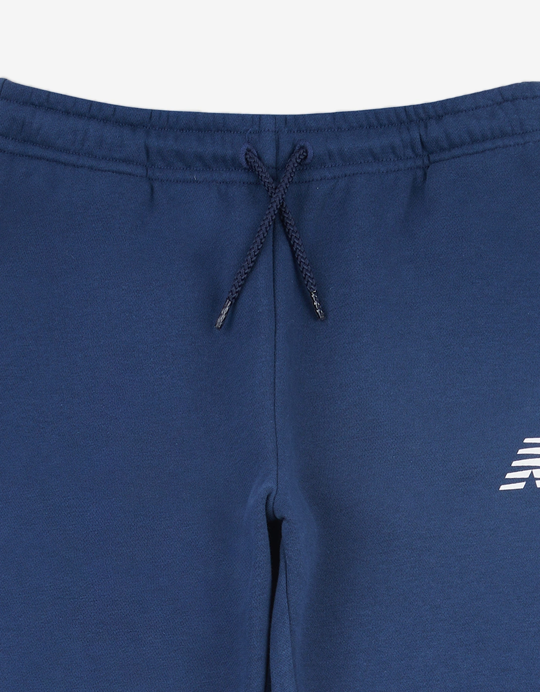 Boys Brush Back Stacked Logo Joggers in Navy