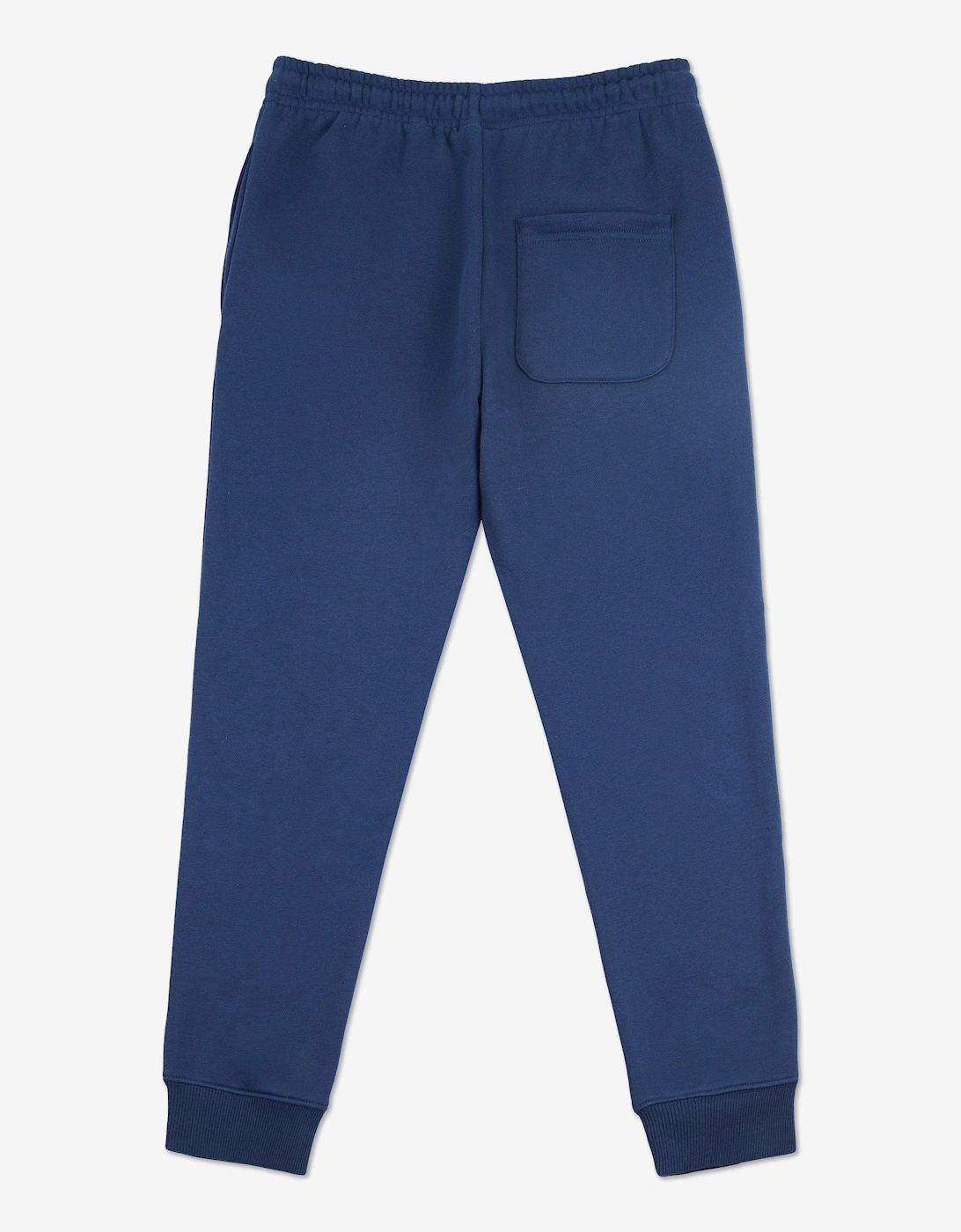 Boys Brush Back Stacked Logo Joggers in Navy