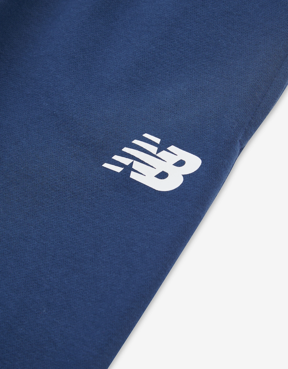 Boys Brush Back Stacked Logo Joggers in Navy