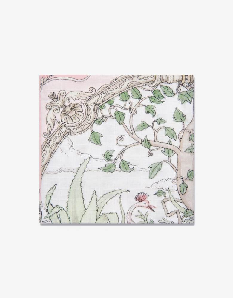 Baby Girls Tapestry Swaddle in Pink (100cm)