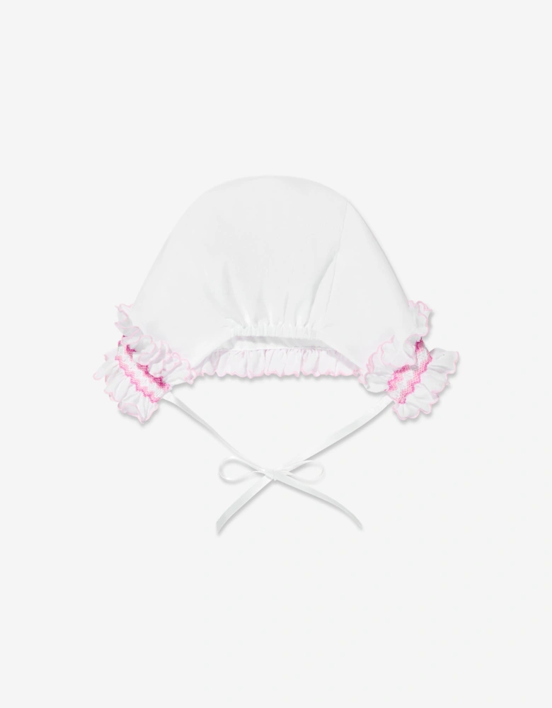 Baby Girls Bonnet in White