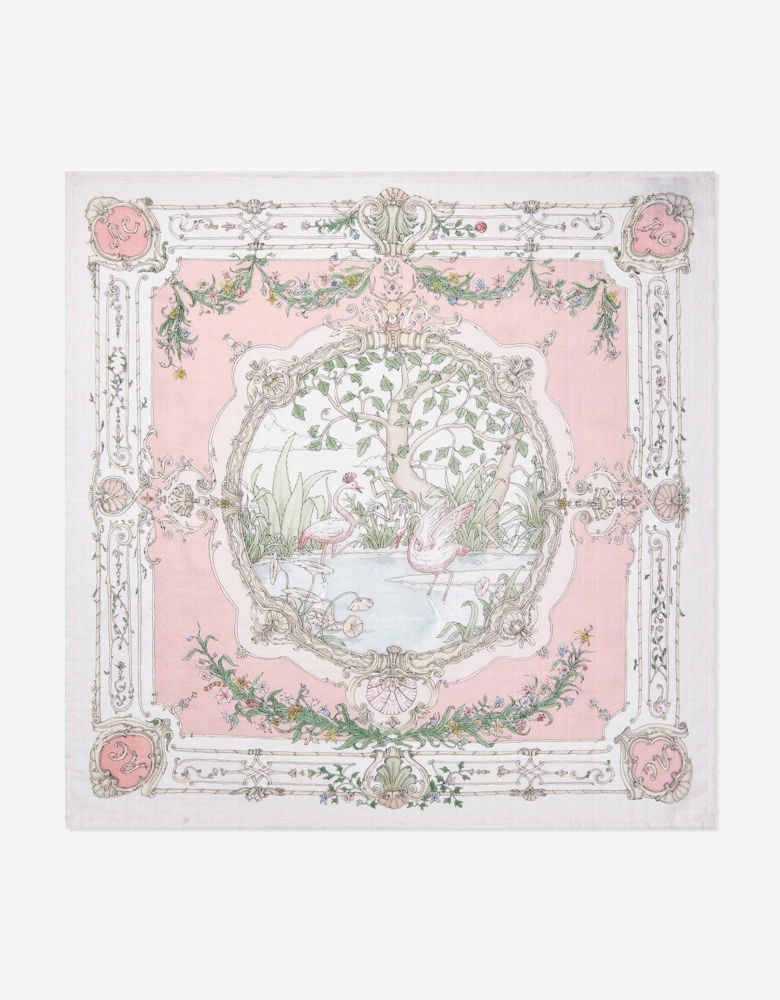 Baby Girls Tapestry Swaddle in Pink (100cm)
