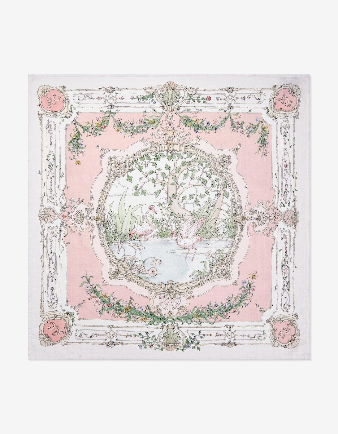 Baby Girls Tapestry Swaddle in Pink (100cm), 5 of 4