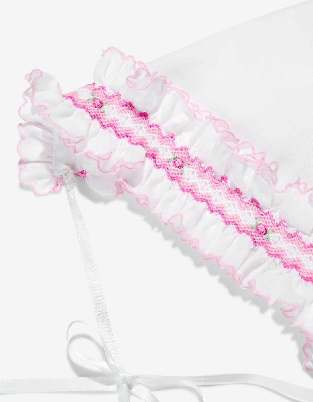 Baby Girls Bonnet in White