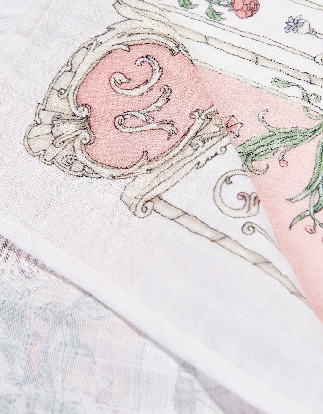 Baby Girls Tapestry Swaddle in Pink (100cm)