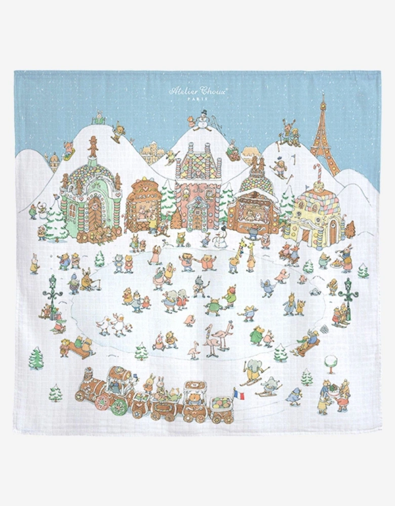Baby Winter Wonderland Swaddle in Multicolour (100cm)