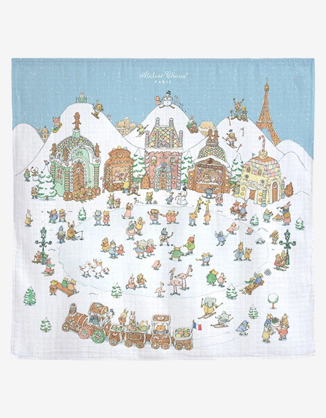 Baby Winter Wonderland Swaddle in Multicolour (100cm), 11 of 10