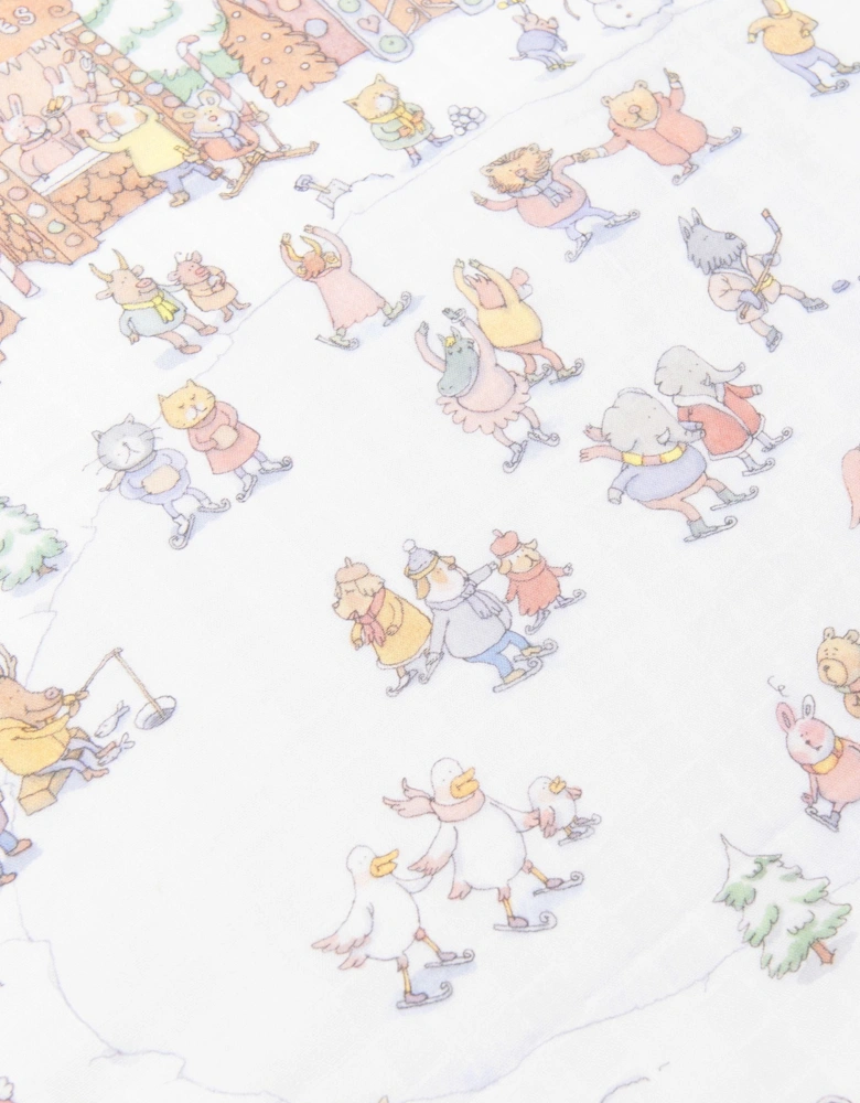 Baby Winter Wonderland Swaddle in Multicolour (100cm)