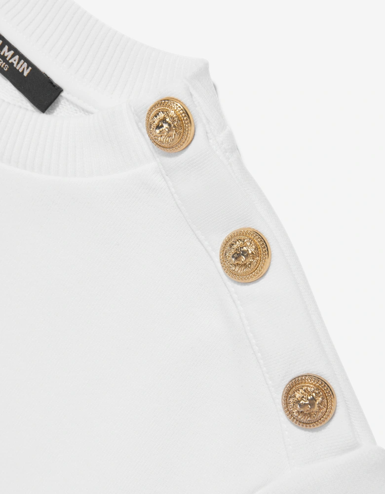 Kids Logo Sweatshirt in White