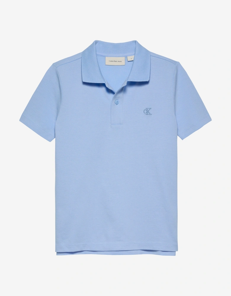 Boys Essential Polo Shirt in Blue