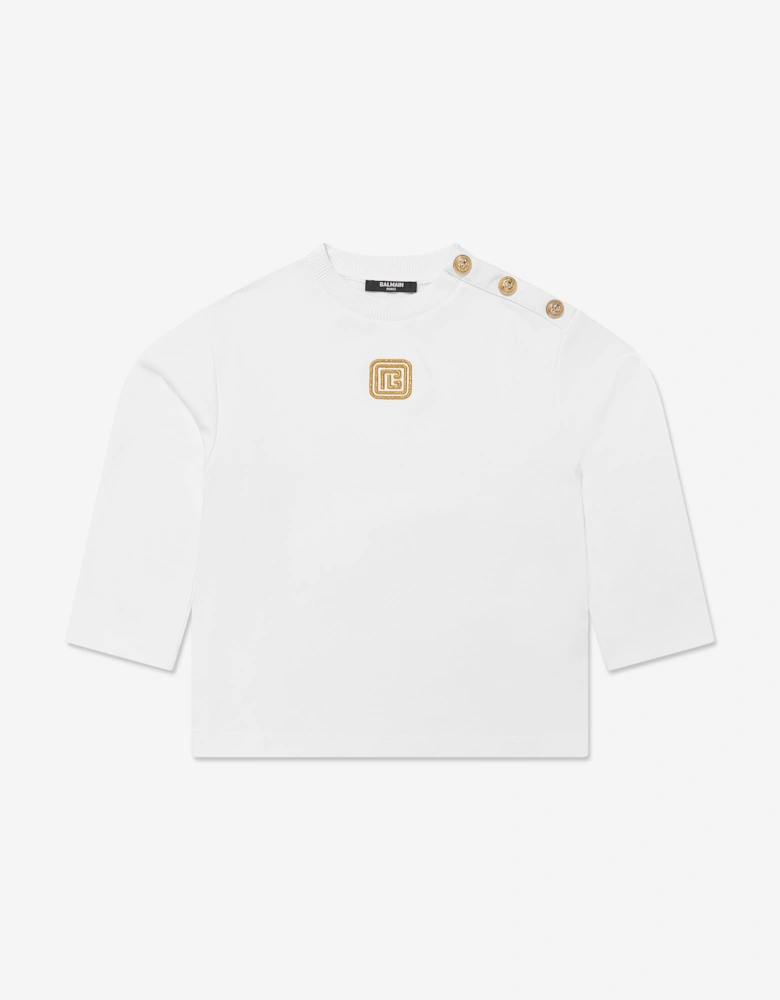 Kids Logo Sweatshirt in White