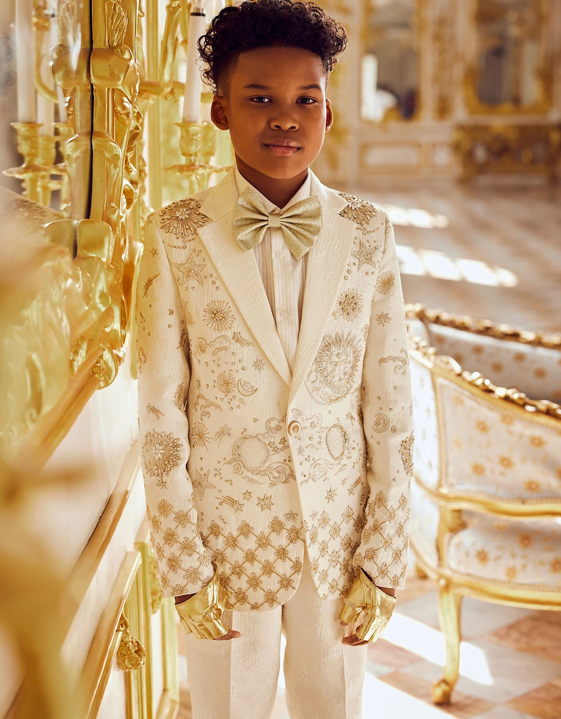 Boys Nash Suit in Ivory