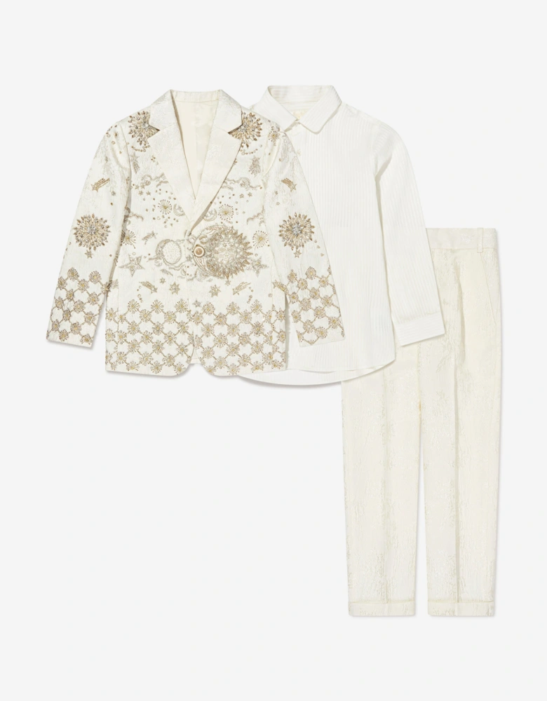 Boys Nash Suit in Ivory
