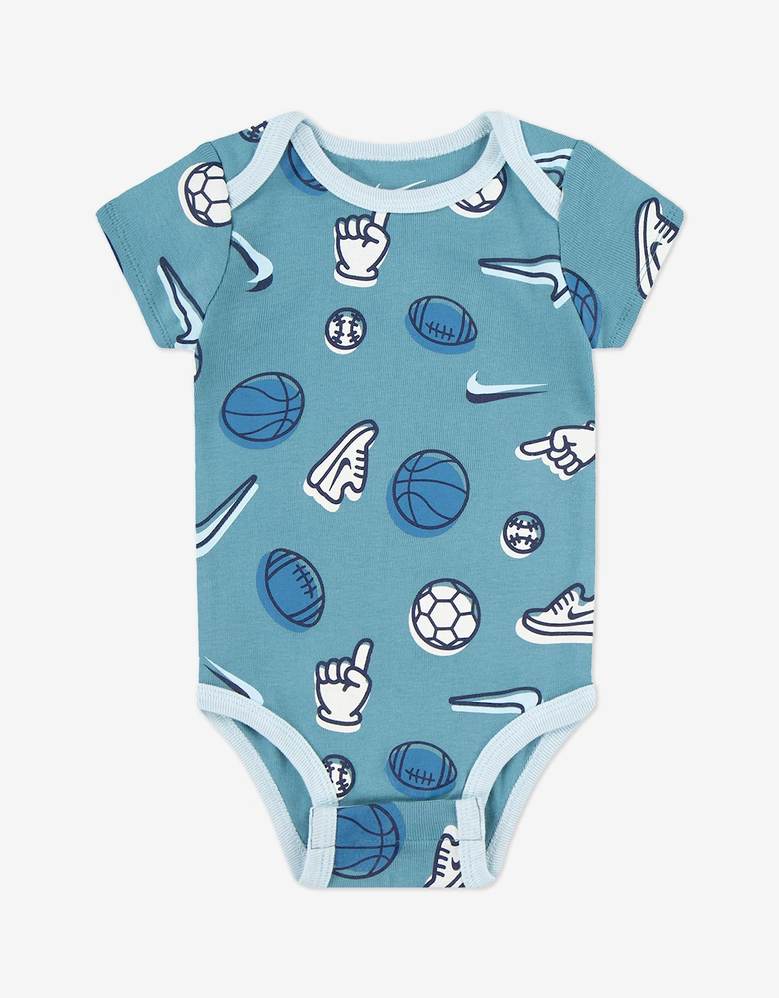 Baby Boys 3 Piece Bodysuit Set in Blue