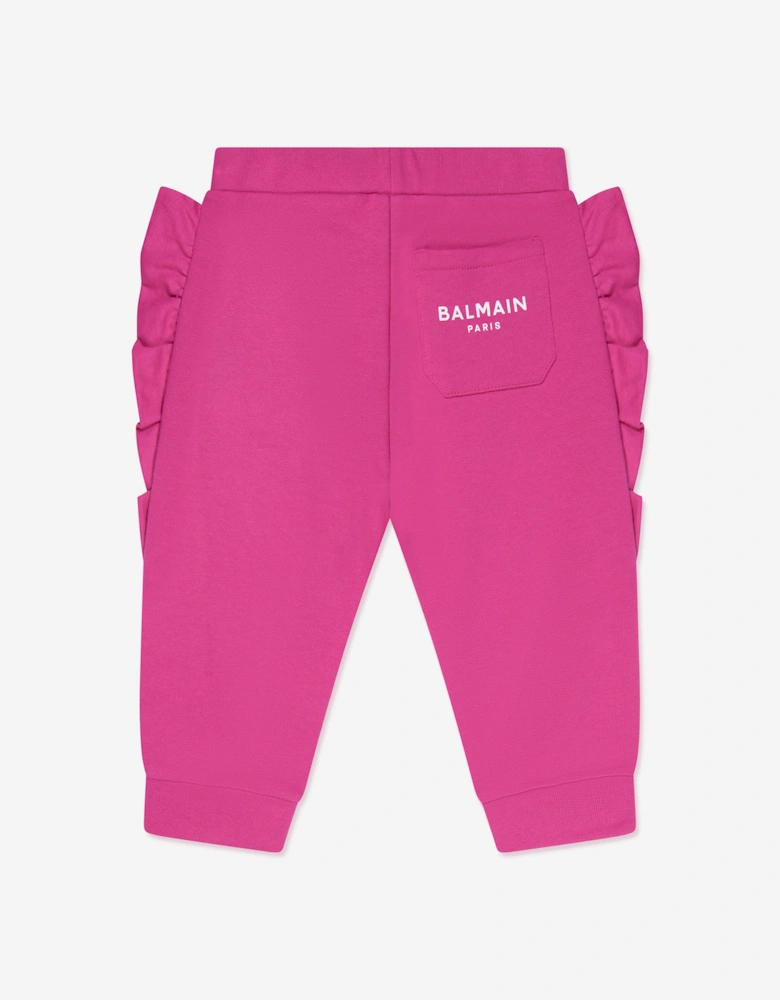 Baby Girls Ruffle Trim Sweatpants