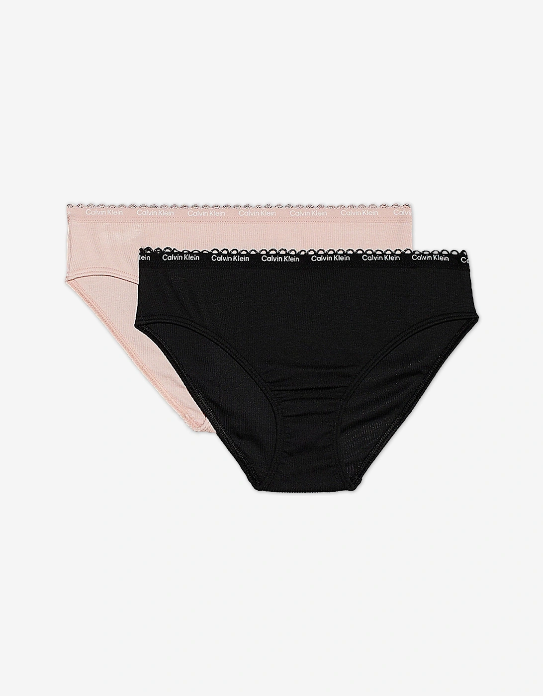 Girls 2 Pack Bikini Knickers Set in Multicolour, 3 of 2