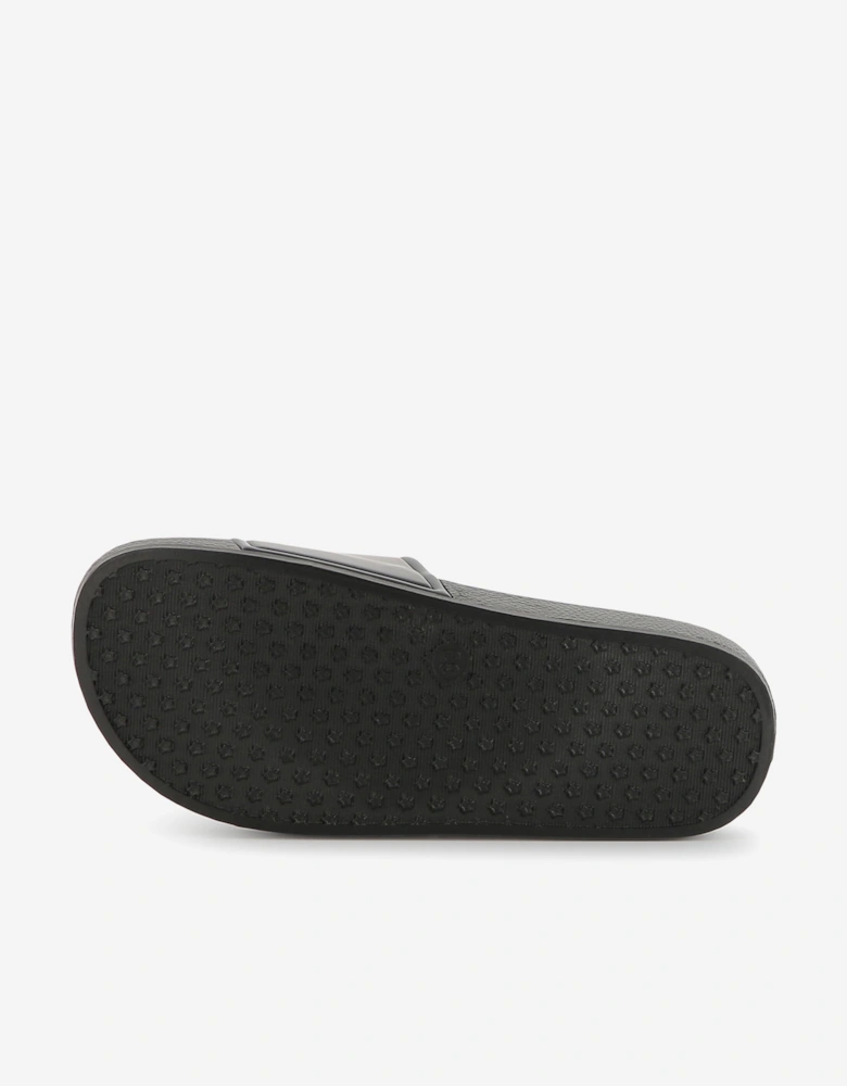 Boys Logo Badge Sliders in Black