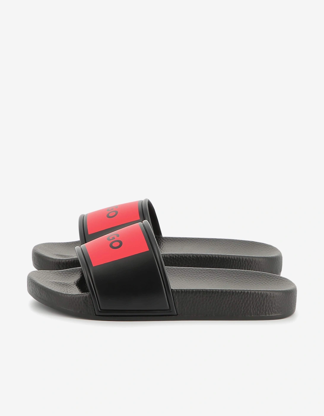 Boys Logo Badge Sliders in Black, 5 of 4