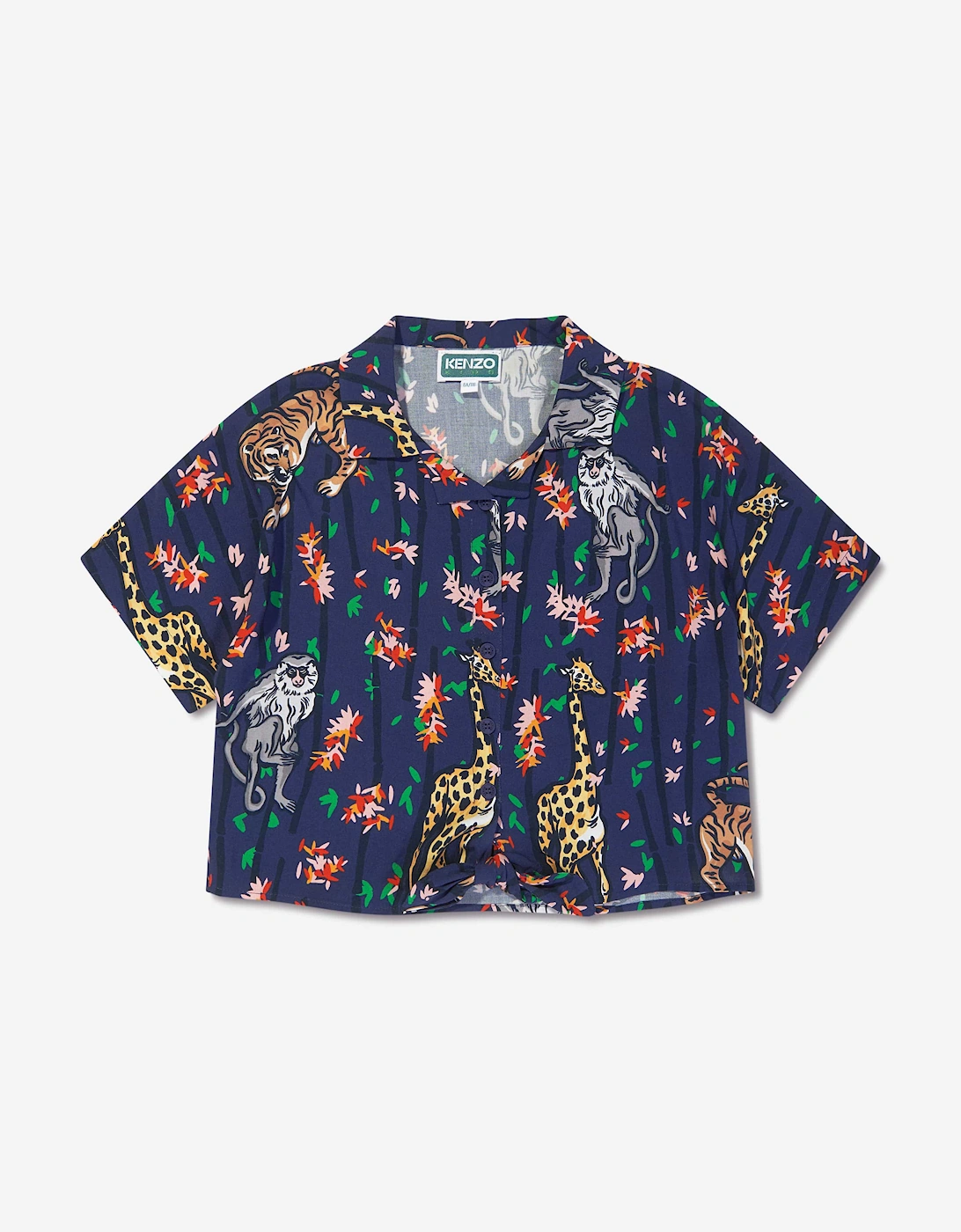 Girls Short Sleeve Shirt in Blue, 5 of 4