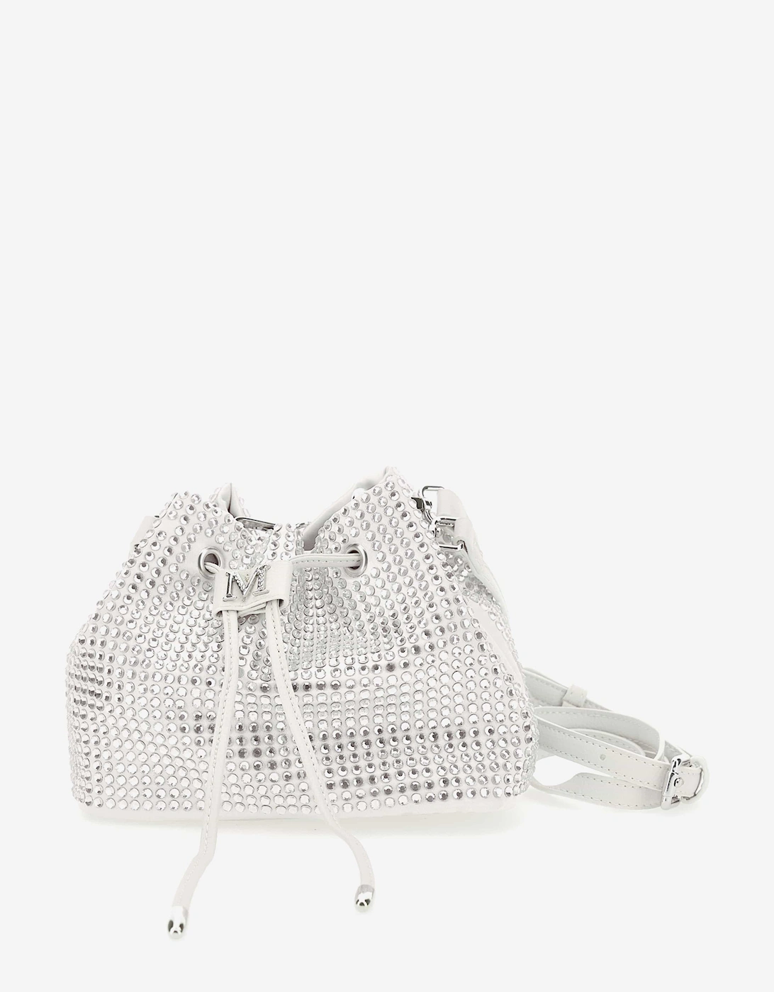 Girls Diamante Bucket Bag in Silver (19cm), 5 of 4