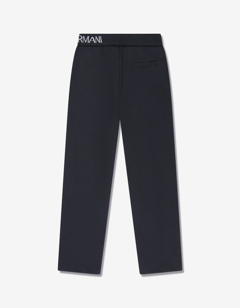 Boys Logo Trousers in Navy