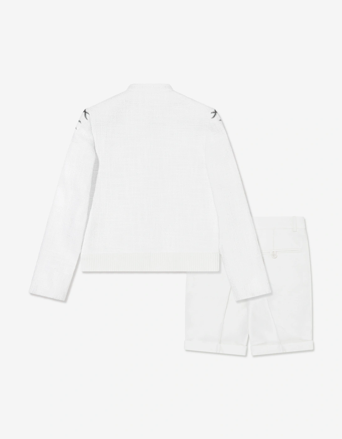 Boys Nick Suit Set in White
