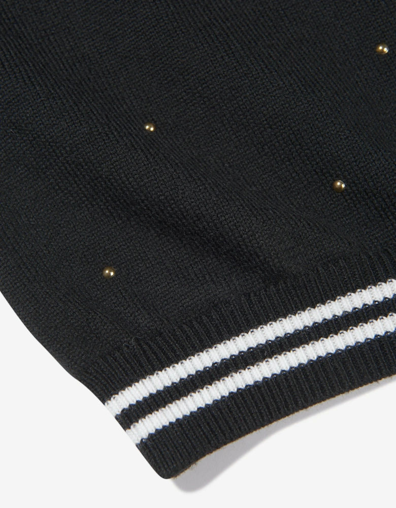 Girls Wool Knitted Logo Dress