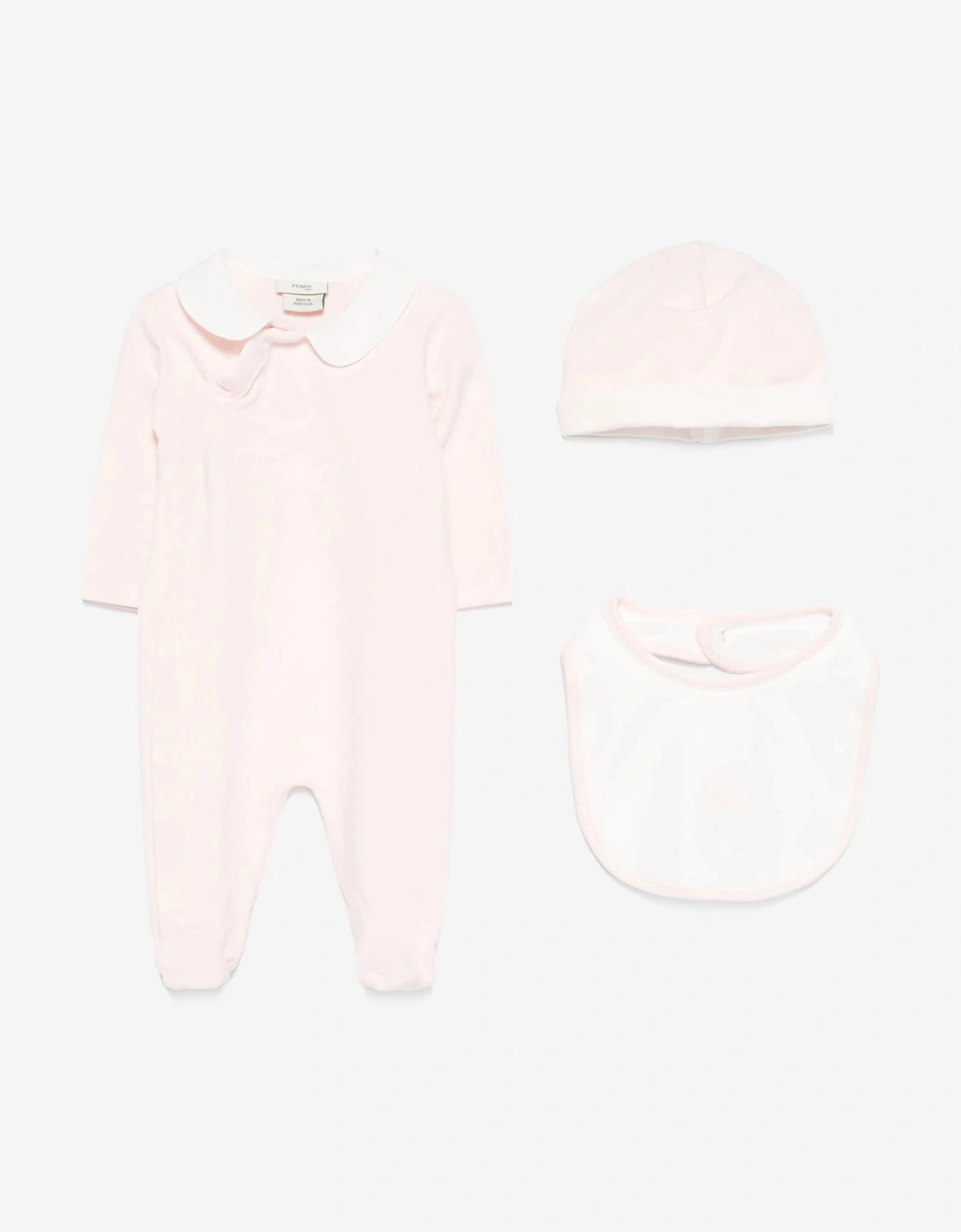 Baby Girls Logo Babygrow Set in Pink