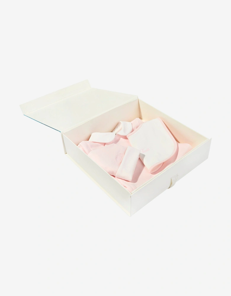 Baby Girls Logo Babygrow Set in Pink