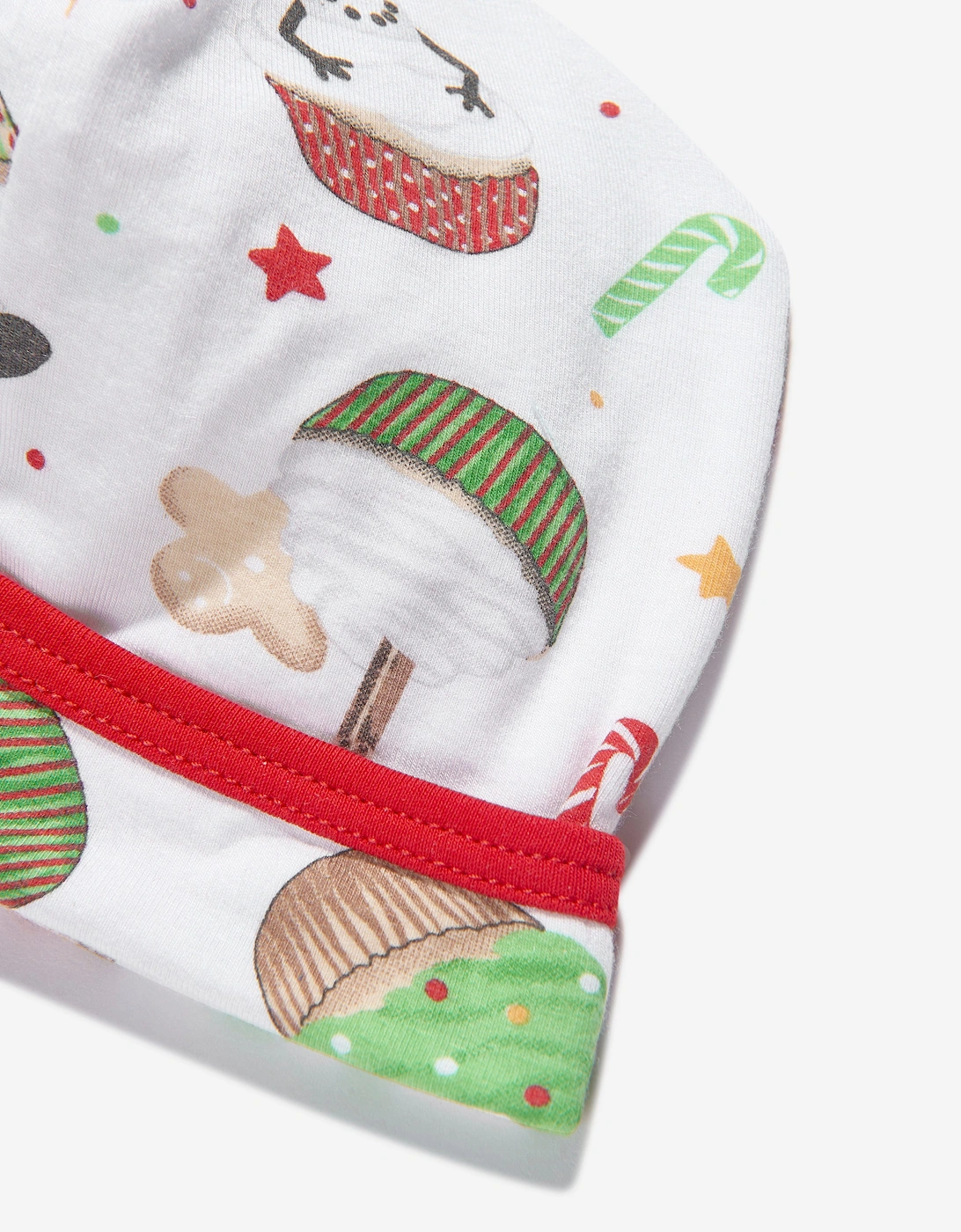 Baby Festive Cupcakes Hat in White