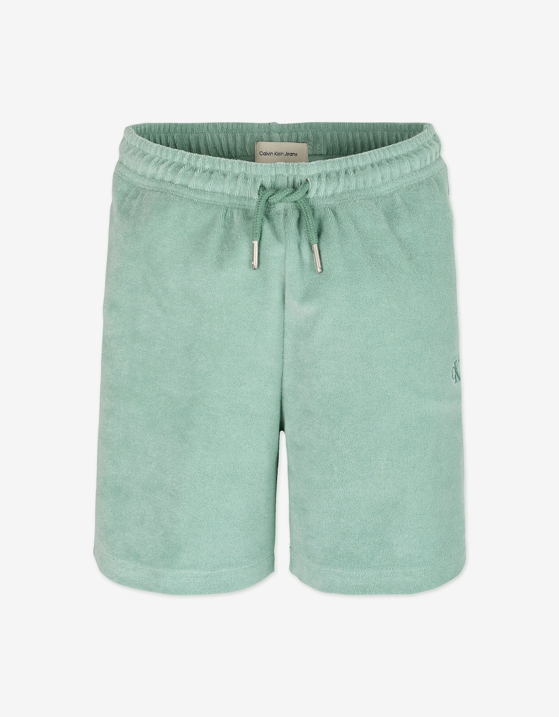 Boys Towelling Texture Shorts in Green, 5 of 4