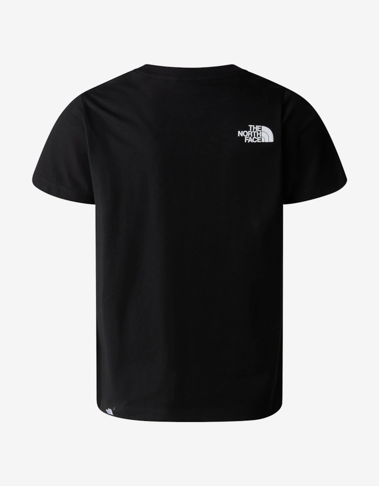 Boys Simple Dome T-Shirt in Black